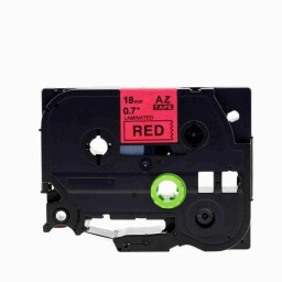 Brother tze441 Muadil Kırmızı Üzerine Siyah Etiket Şeridi 18mm x 8m