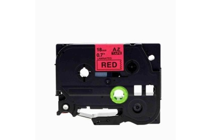 Brother tze441 Muadil Kırmızı Üzerine Siyah Etiket Şeridi 18mm x 8m