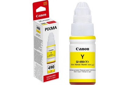 Canon gı490 Sarı Orjinal Mürekkep 70 ml. (Vakumlu Ambalaj)