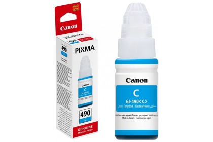 Canon gı490 Mavi Orjinal Mürekkep 70 ml. (Vakumlu Ambalaj)