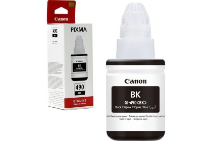 Canon gı490 Siyah Orjinal Mürekkep 135 ml. (Vakumlu Ambalaj)